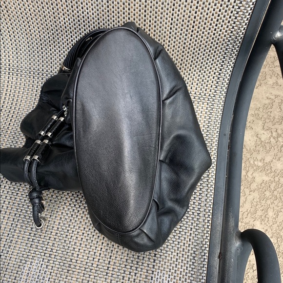 EXCELLENT CONDITION- Michael Kors Black Leather Hobo - Picture 9 of 13